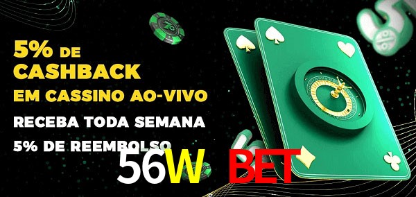Promoções do cassino ao Vivo 56W Bet